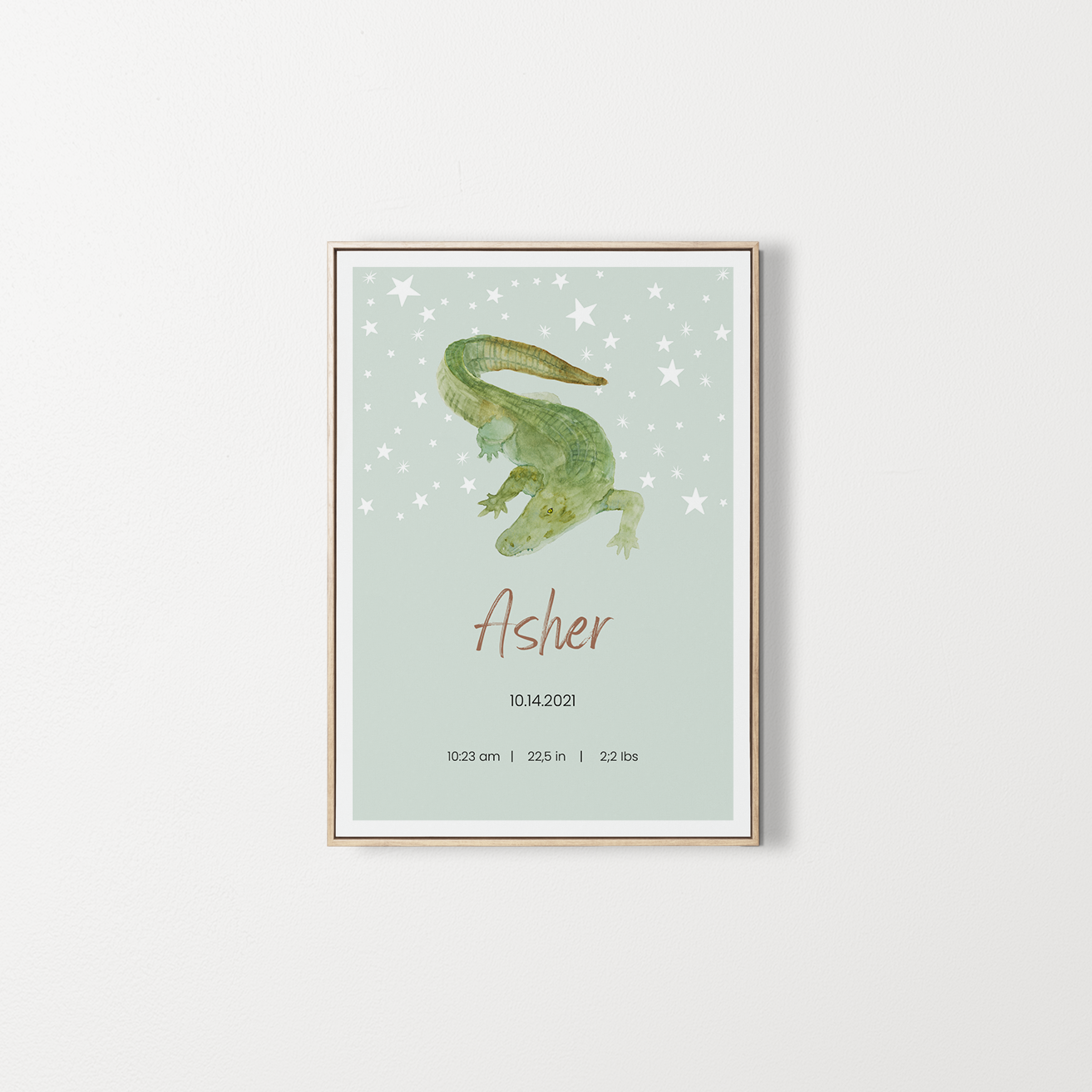 Personalized poster Baby first name