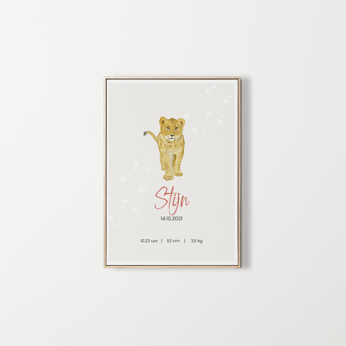 Personalized poster Baby first name