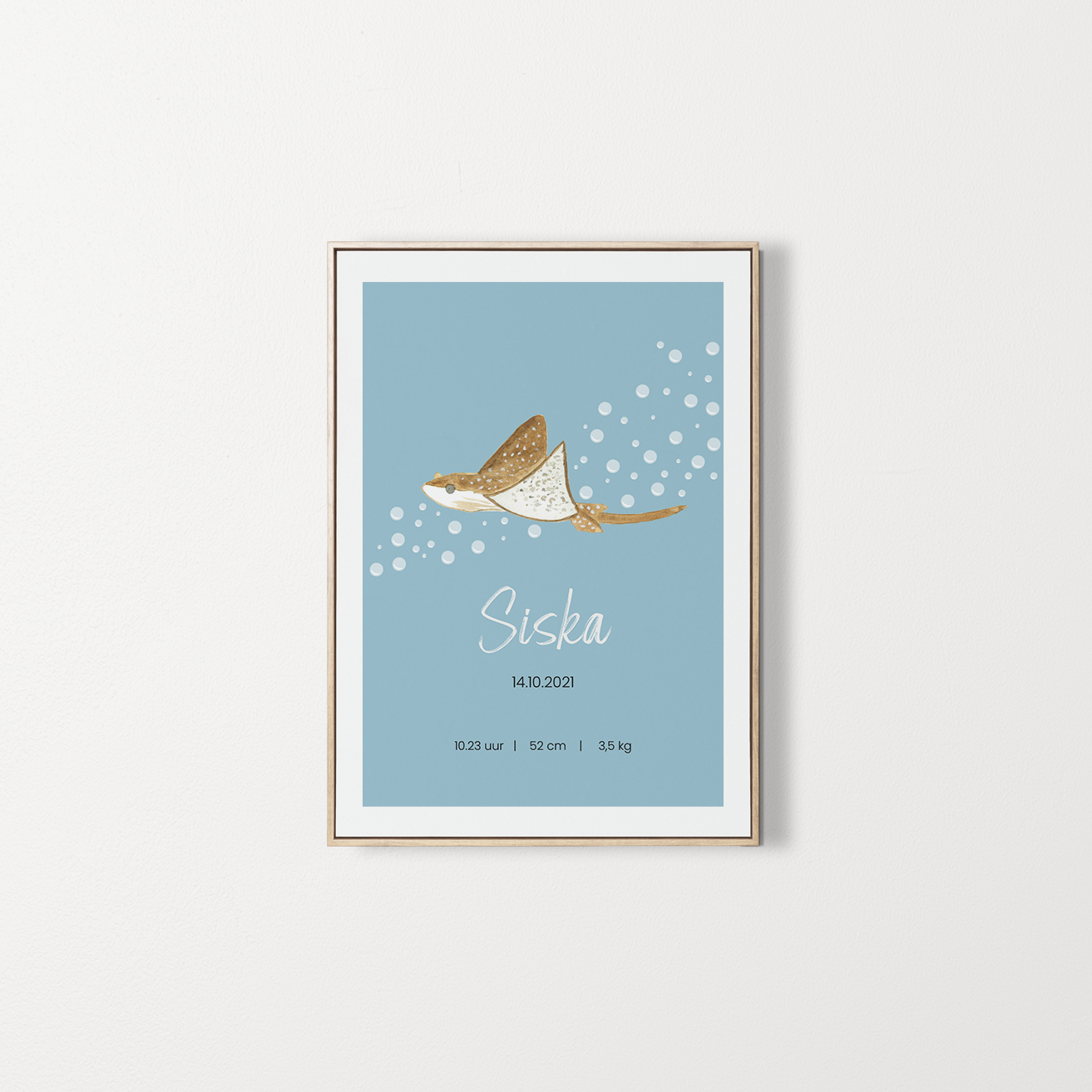 Personalized poster Baby first name