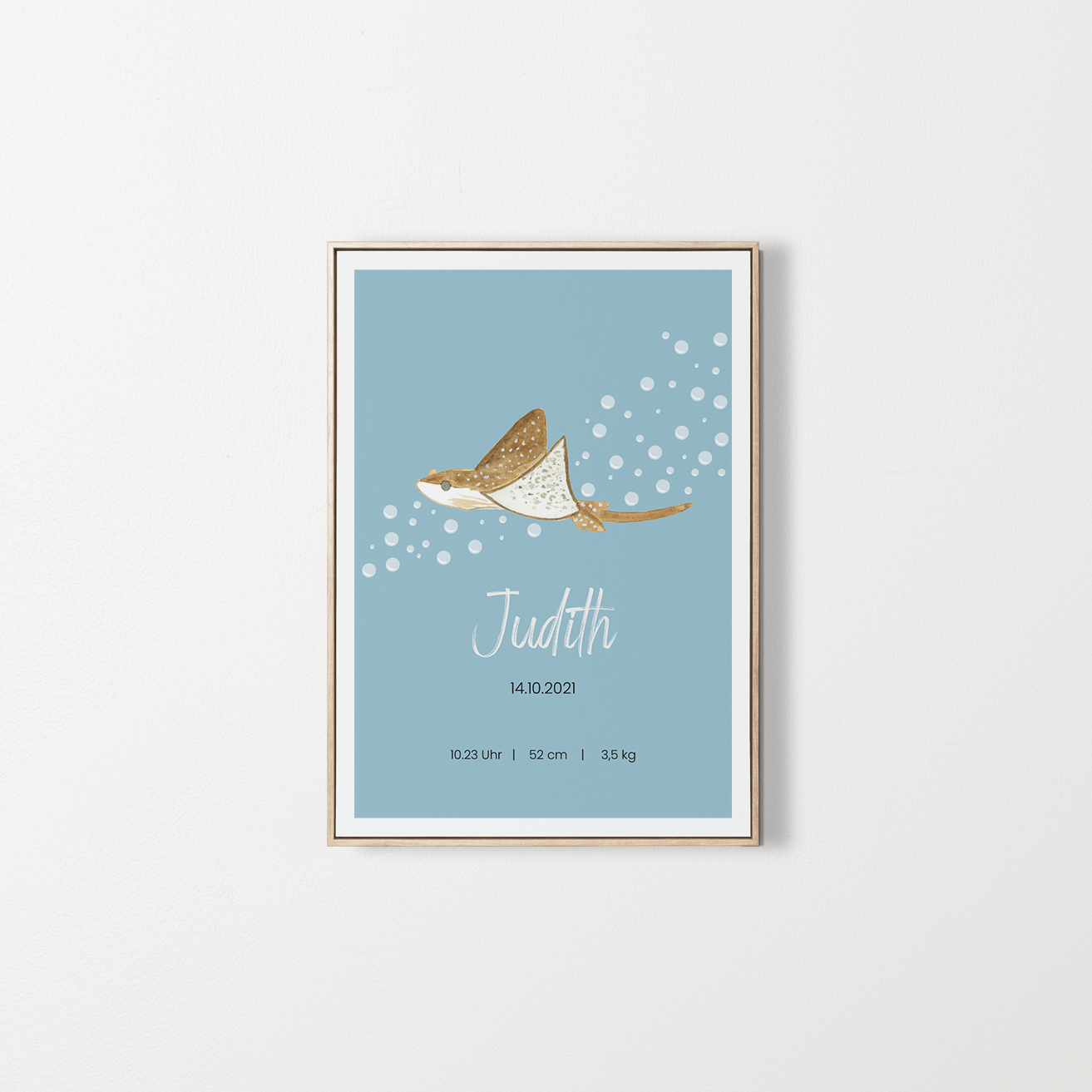 Personalized poster Baby first name