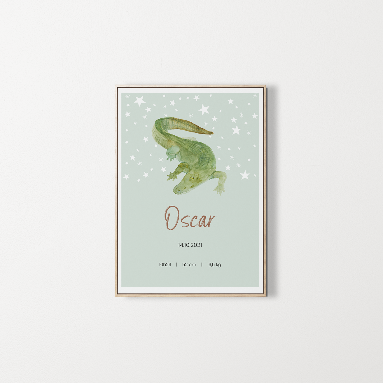 Personalized poster Baby first name