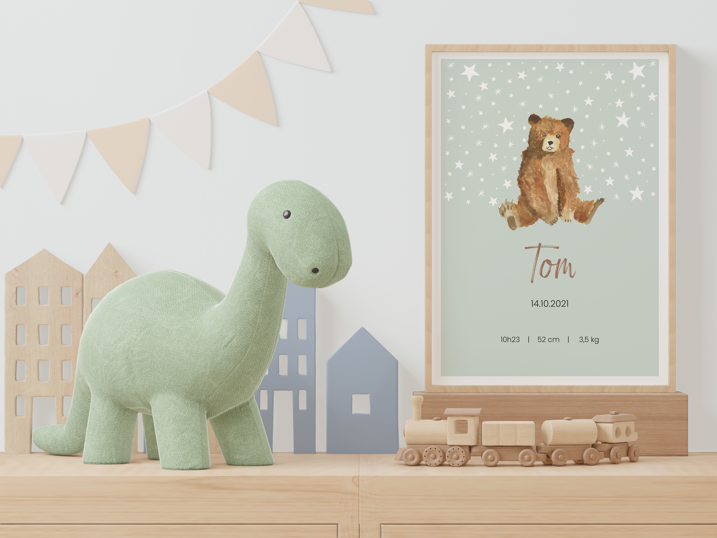 Personalized poster Baby first name