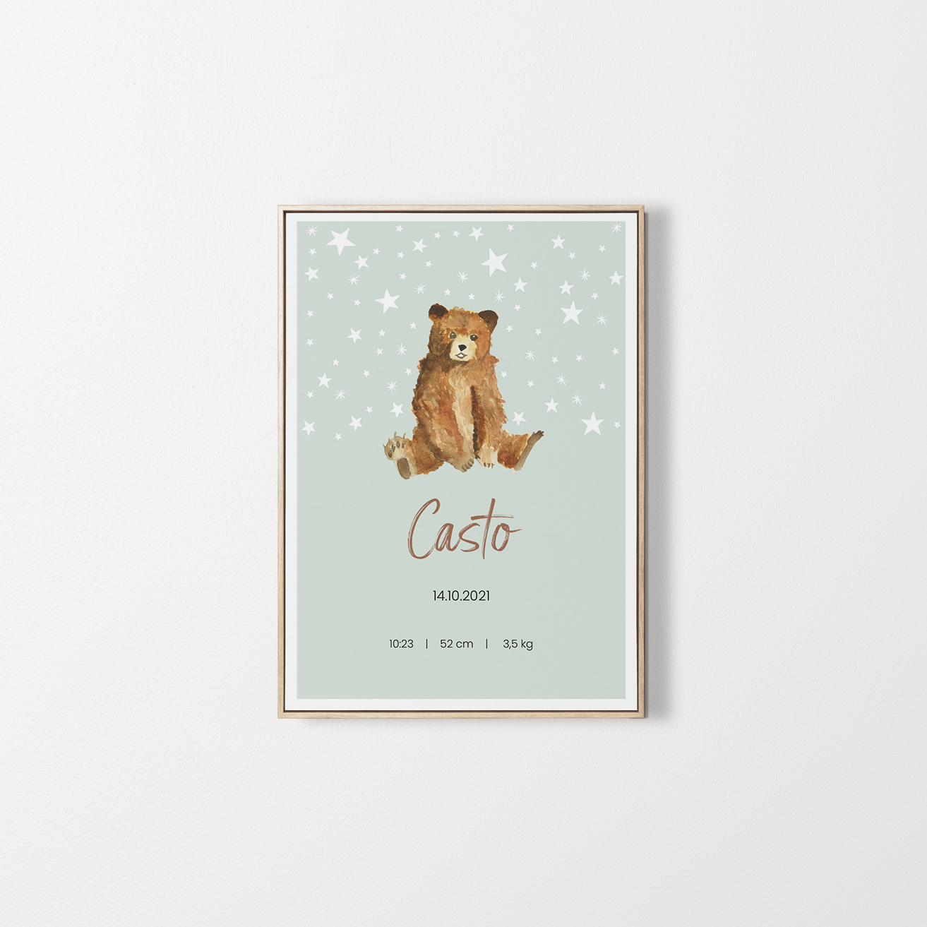 Personalized poster Baby first name
