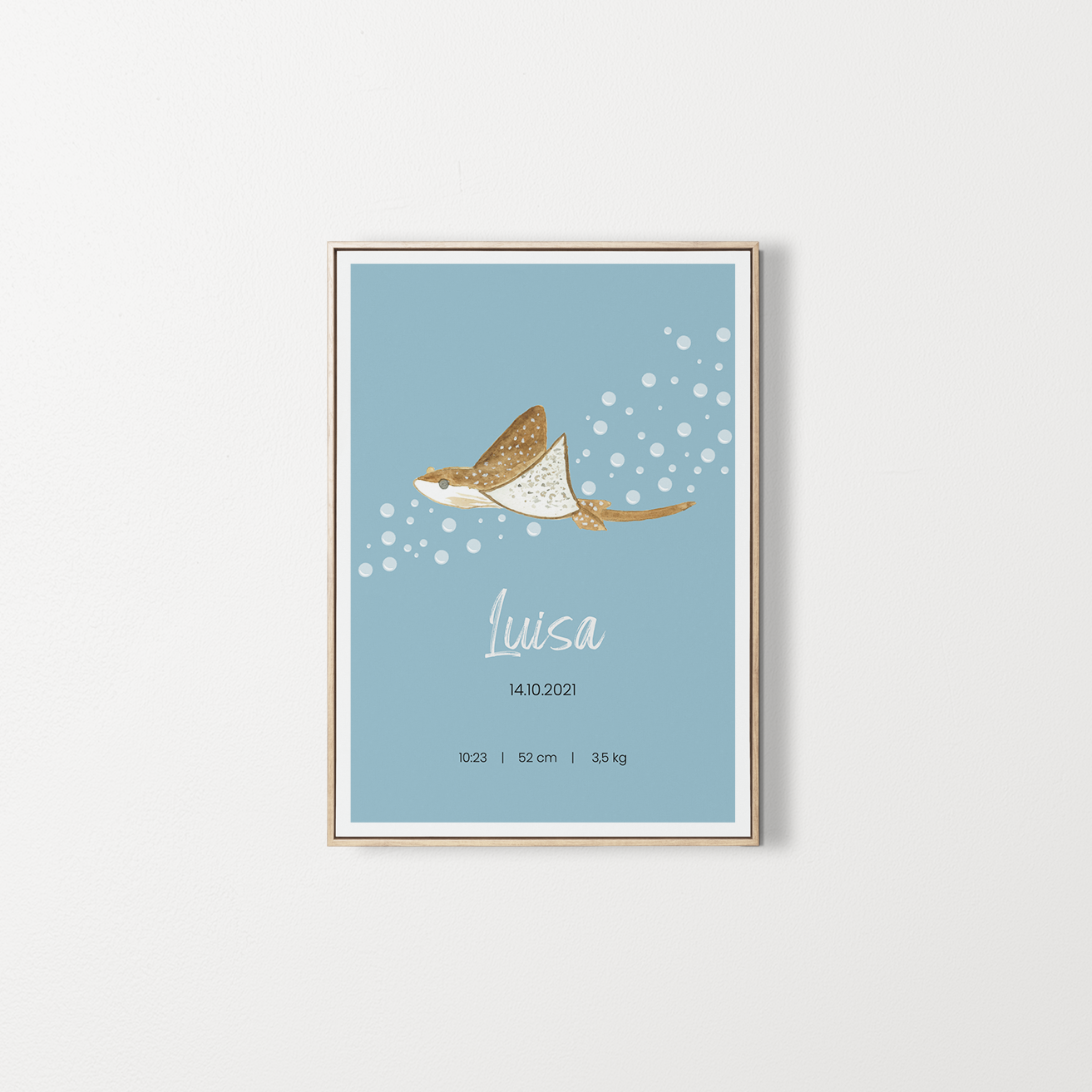 Personalized poster Baby first name
