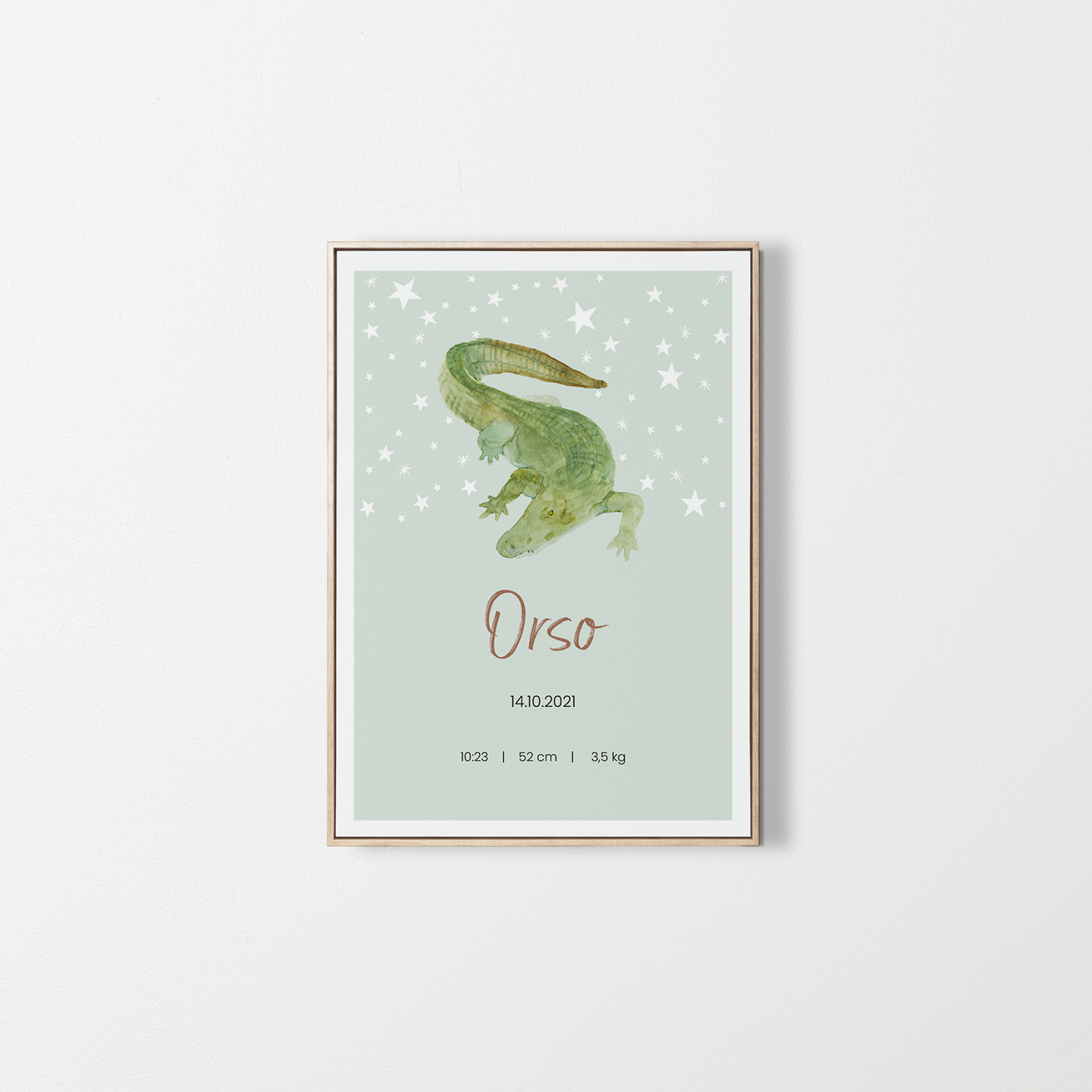 Personalized poster Baby first name