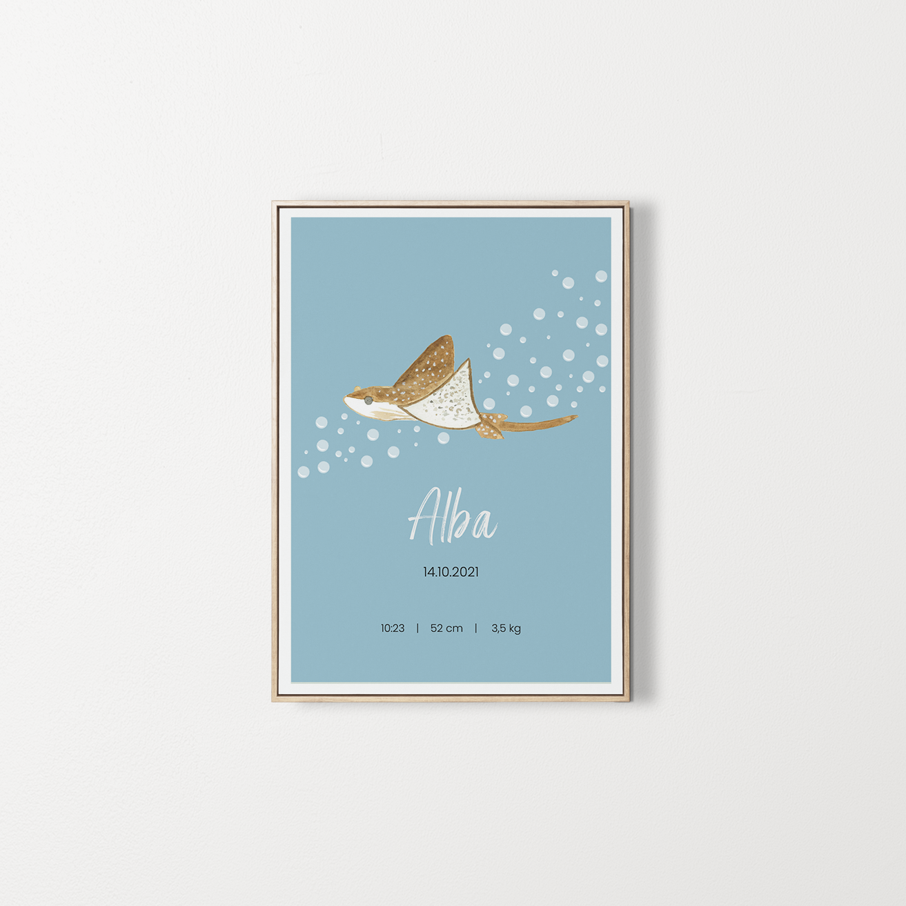 Personalized poster Baby first name