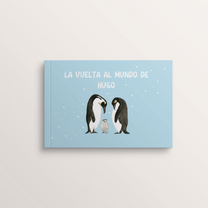 Cover of the Spanish edition of the personalized book “Le Tour du Monde” – Zebrabook