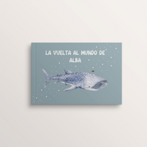 Illustration of the Spanish edition of the personalized book “Le Tour du Monde” – Zebrabook