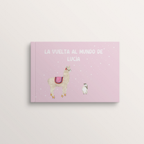 Cover of the Spanish edition of the personalized book “Le Tour du Monde” – Zebrabook