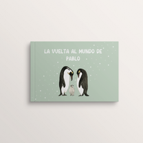 Cover of the Spanish edition of the personalized book “Le Tour du Monde” – Zebrabook