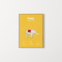 Affiche – Poster de naissance personnalisé – Zebrabook