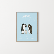 Affiche – Poster de naissance personnalisé – Zebrabook