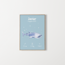 Affiche – Poster de naissance personnalisé – Zebrabook