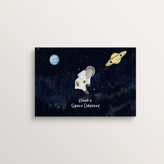 Illustration of the English edition of the personalized book “A Space Odyssey” – Zebrabook