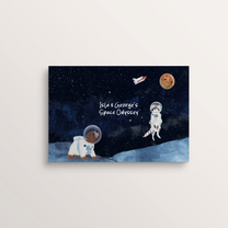 Illustration of the English edition of the personalized book “A Space Odyssey” – Zebrabook