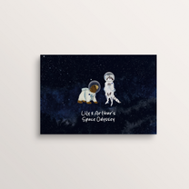 Illustration of the English edition of the personalized book “A Space Odyssey” – Zebrabook