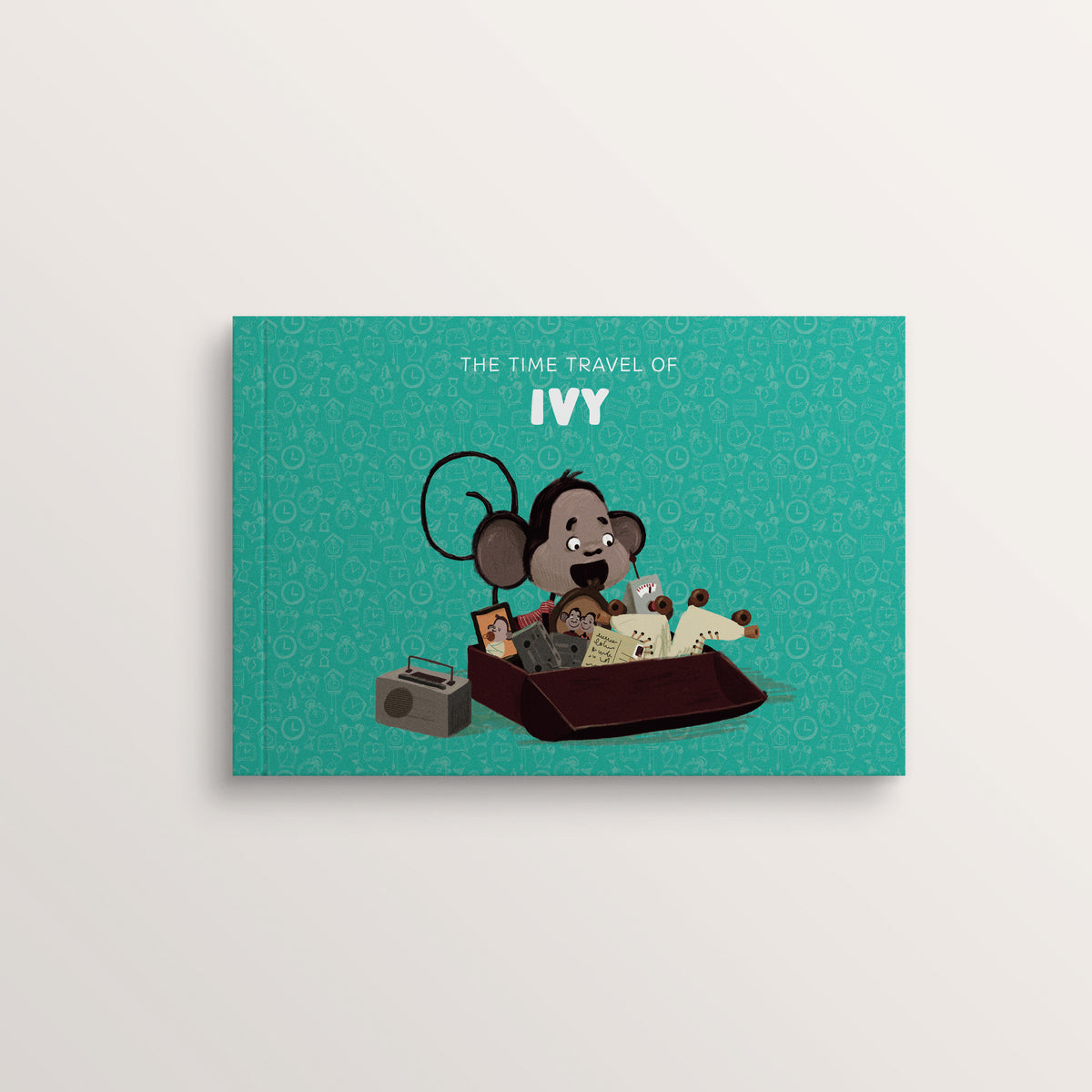 Couverture de l'édition anglaise du livre personnalisé « Le Voyage dans le temps – Tome 1 » – Zebrabook