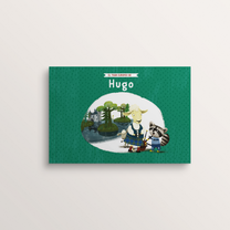 Illustration der spanischen Ausgabe des personalisierten Buches „ Quer durch Europa “ für Kinder – Zebrabook