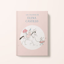 Illustration der spanischen Ausgabe des personalisierten Buches « Das Talentbuch » – Zebrabook