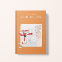 Illustration der spanischen Ausgabe des personalisierten Buches « Das Talentbuch » – Zebrabook