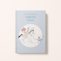 Illustration der spanischen Ausgabe des personalisierten Buches « Das Talentbuch » – Zebrabook