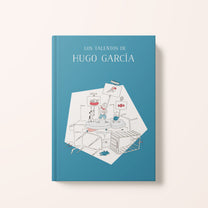Illustration der spanischen Ausgabe des personalisierten Buches « Das Talentbuch » – Zebrabook