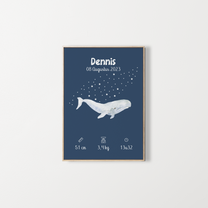 Affiche de l'édition néerlandaise – Poster de naissance personnalisé – Zebrabook