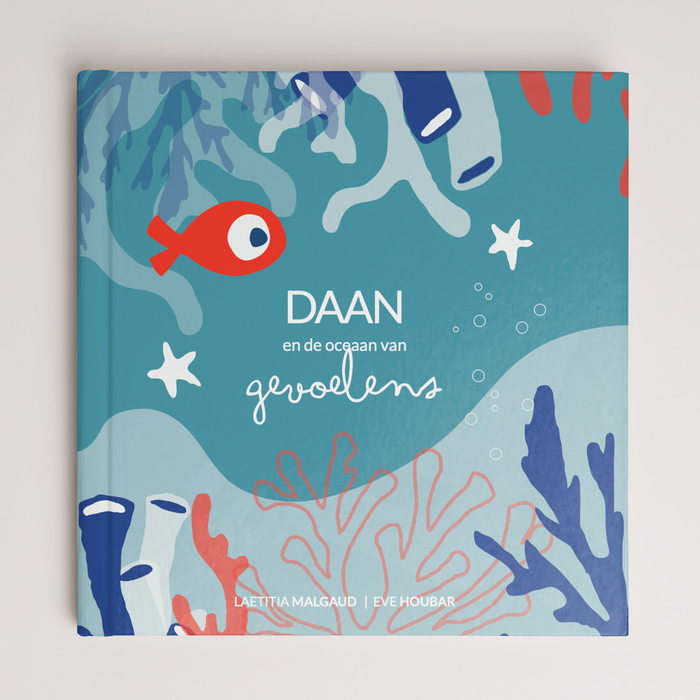 Illustratie van de Nederlandse editie van het gepersonaliseerde boek “The Ocean of Feelings” – Zebrabook