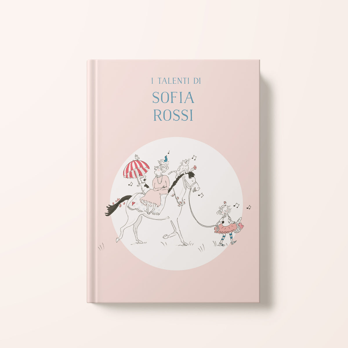 Ilustración de la edición italiana del libro personalizado “El Libro de los Talentos” – Zebrabook