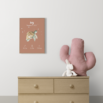 Affiche – Poster de naissance personnalisé – Zebrabook