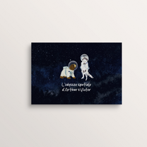 personalized children's book - interstellar night book cover - two characters