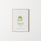 Gepersonaliseerde poster baby voornaam