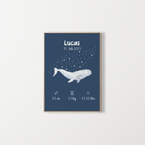 Affiche – Poster de naissance personnalisé – Zebrabook