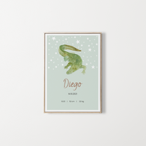poster cocodrilo personalized