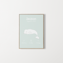 Affiche – Poster de naissance personnalisé – Zebrabook