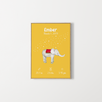 Affiche – Poster de naissance personnalisé – Zebrabook