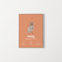 Affiche – Poster de naissance personnalisé – Zebrabook