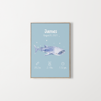 Affiche – Poster de naissance personnalisé – Zebrabook